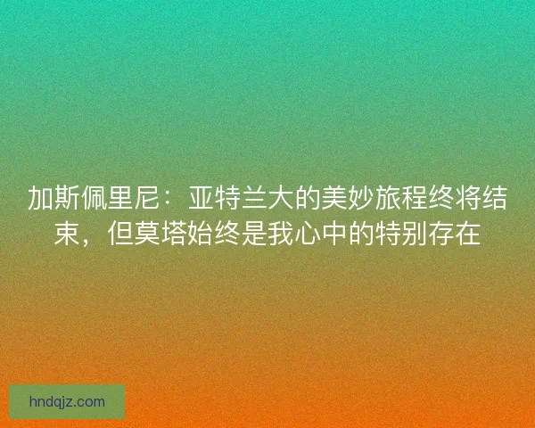 加斯佩里尼：亚特兰大的美妙旅程终将结束，但莫塔始终是我心中的特别存在