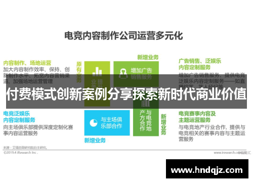付费模式创新案例分享探索新时代商业价值